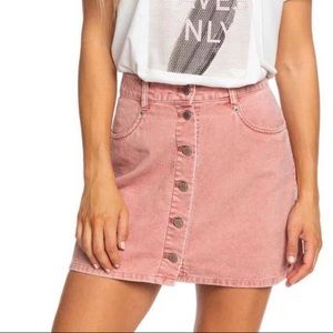ROXY corduroy pink skirt